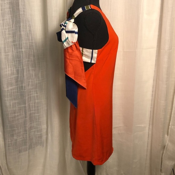 Lulu’s Orange Red Colorful Striped Backless Dress size Small - Picture 14 of 15